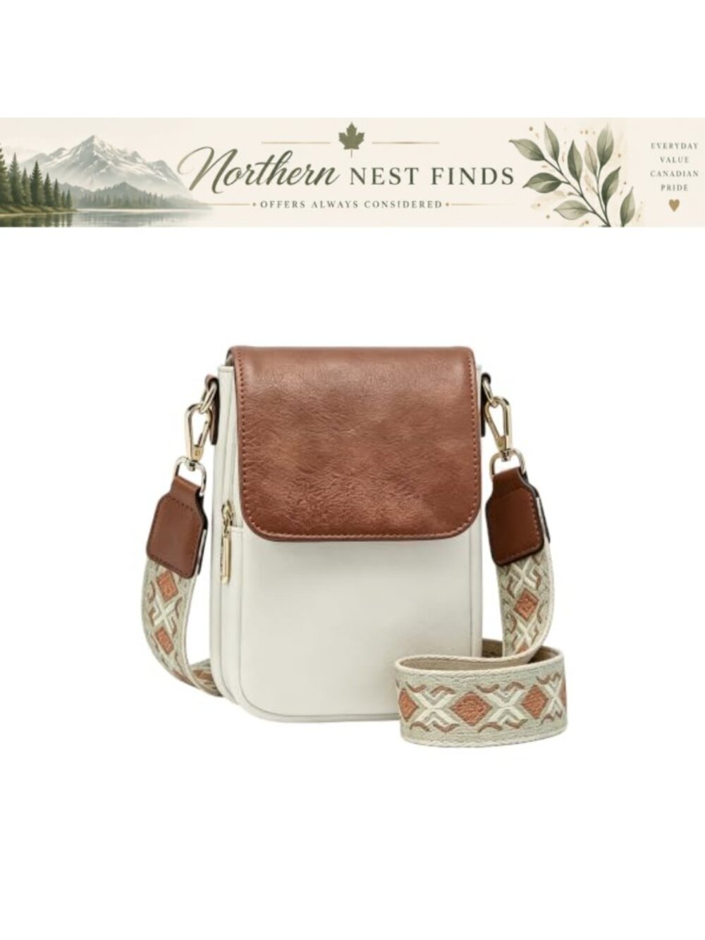 Women's Crossbody Phone Purse Wallet RFID Geometric Sling